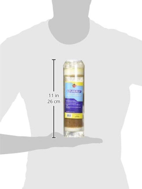 Coralife Aquarium Fish Tank - Marine Salt Water Pure-Flo Mixed-Bed Deion Cartridge, 9.5 Inch