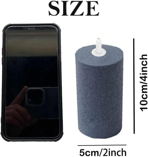 Large Air Stone Hydroponics, 4 x 2 Inch Bubble Diffuser for Aquarium, Fish Tank, Pond (3-Pack)