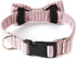 Soft & Comfy Bow Tie Dog Collar, Adjustable with Quick Release Buckle for Small Medium Large Dogs (L, Pink)