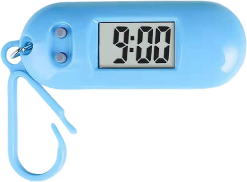 jojnsha LED Digital Keychain Pocket Watch Portable Miniature Clock for Students Kids Lightweight