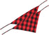 2 Pcs Dog Bandana Christmas Pet Triangle Scarf Accessories Bibs Red Black Plaid