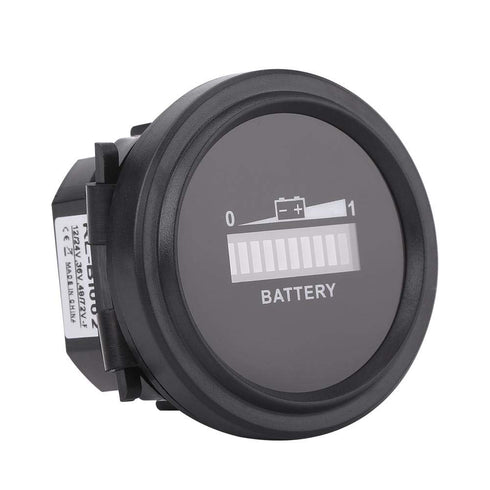 Golf Cart Battery Indicator 12V/24V/36V/48V/72V LED Digital DC Electricity Meter for Golf Carts