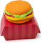 Hamburger Themed Dog Toy, Extremely Durable Squeaky Chew and Fetch Toy, Unique Burger Packaging