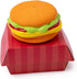 Hamburger Themed Dog Toy, Extremely Durable Squeaky Chew and Fetch Toy, Unique Burger Packaging