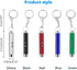 6PCS Cat Toy Mini Red Laser Pointer with Keychain - Interactive Training Tools White LED Torch Light
