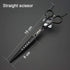 Professional Dog Grooming Scissors Set 7.0 inches - Straight, Thinning, Curved, Chunkers & Comb, Black