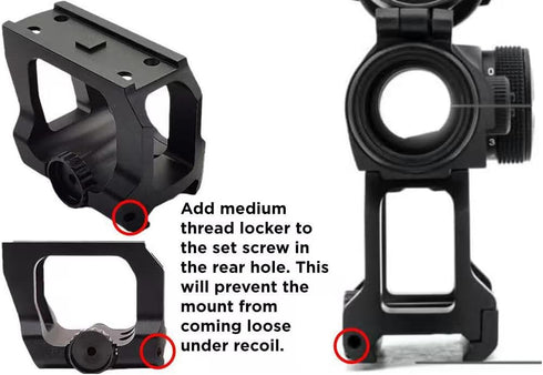 okyass 1.54''/1.93" T2 Height Heightening Bracket Scope Mount for Tactical Red Dot Sight QD Scope Riser Mount