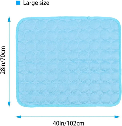 Dog Cooling Mat, Washable Ice Silk Cooling Mat for Dogs, Waterproof Bottom Summer Sleeping Pad, Self Cooling Pad
