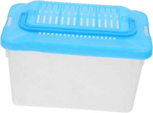 Plastic Turtle Fish Tank Handheld Aquarium | Reptile Storage Nest for Bearded Dragon Habitat