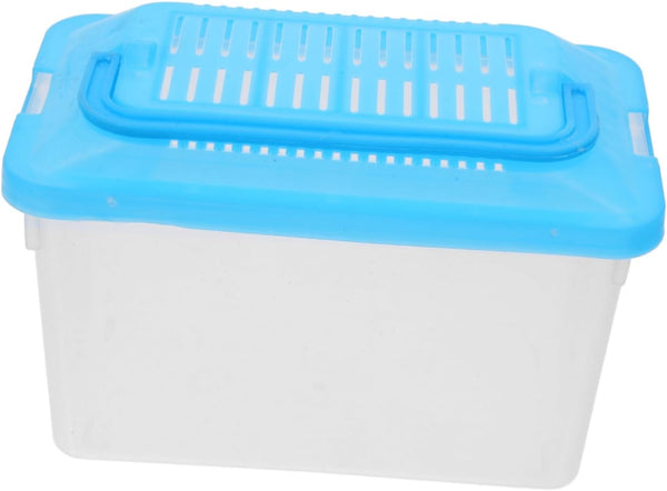 Plastic Turtle Fish Tank Handheld Aquarium | Reptile Storage Nest for Bearded Dragon Habitat