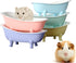 Small Animal Hamster Sand Bathtub, Bird Bathroom, Ceramic Relax Habitat House, Food Bowl for Pets
