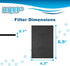 HQRP 6-Pack Activated Carbon Cat Litter Box Filters, Compatible with Van Ness Litter Box