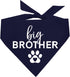 Big Brother Heart Paw Dog Bandana, 100% Cotton Adjustable Triangle for Pregnancy Announcement Photoshoot
