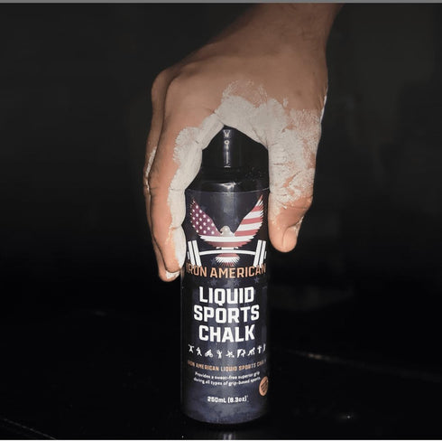 IRON AMERICAN Liquid Chalk - No-Mess Long-Lasting Grip Chalk for Weightlifting, Gymnastics, Rock Climbing, Fitness