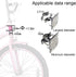 Kids Bike Basket with Fixed Holder - Small Scooter Tricycle Accessories Kit with Bells, Rust-Resistant Front Baskets