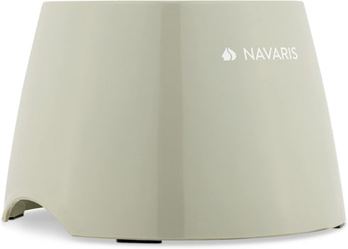 Navaris Elevated Slow Feeder Dog Bowl - Melamine Pet Food Bowl for Dogs and Cats, 7.4" x 7.36" x 4.7"