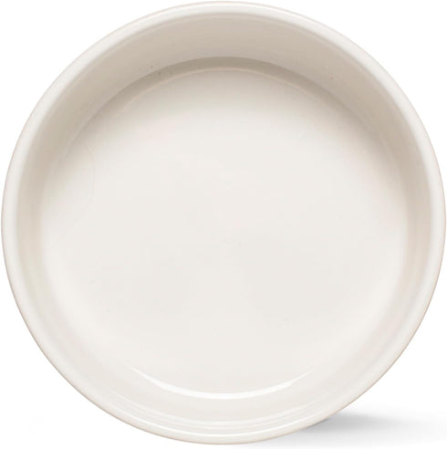 Fringe Studio Canvas Stream Small Pet Bowl - Ribbed Bisque PetShop Collection