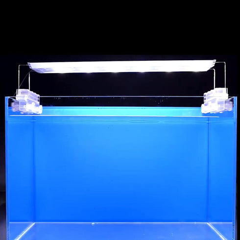 Aquarium Background Blue Black, 2 Sides Fish Tank Picture Backdrop for Wallpaper 20" x 48"