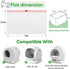 120 MW-SC01/SC02/SC09/LR01/LB02, 18x12.6 Inch SZEE Pcs Drawstring Automatic Cat Litter Box Bags Compatible with Cat