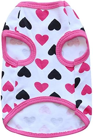 DroolingDog Cat Shirts Pet Small Girl Dog Clothes Chihuahua Puppy Clothing, Small