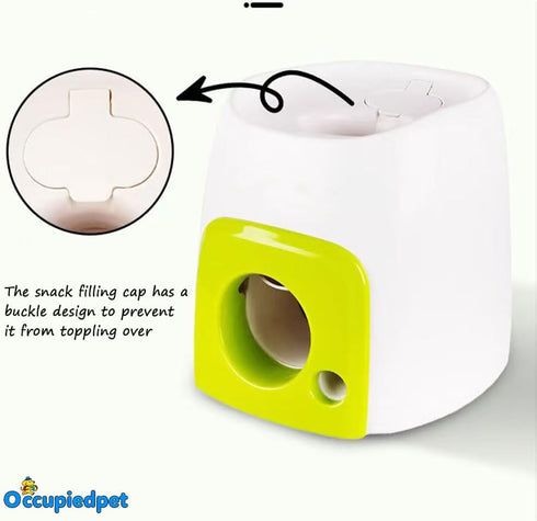 Occupiedpet Dog Tennis Ball Treat Toy, Interactive Food Reward Ball for Dogs, Non-Toxic Self-Play Chew Toy for Boredom