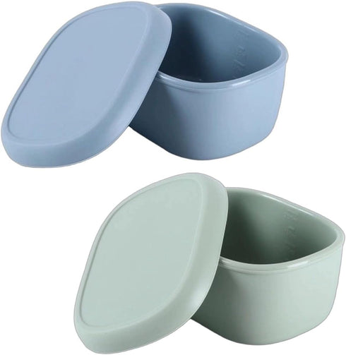 TsuvyXeg Pet Food Storage Container with Lids Cat Cans Cover Silicone Sealer Reusable