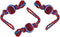 Dog Rope Toy with Tennis Ball - Fun Tug of War Toy for Aggressive Chewers, Tough Nylon Rope with Balls (3 Set)
