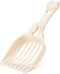 Depets Cat Litter Scoop, Durable Plastic Litter Sifter Scoop with Wide Slats for Easy Sifting - Milky White
