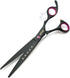 7.0 inches Professional Dog Grooming Scissors Set - Straight, Thinning, Curved, Chunkers 4pcs in 1 Set with Comb