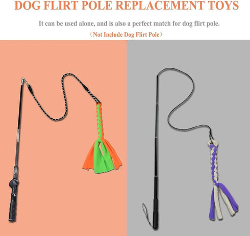 ASOCEA 3 Pack Dog Rope Toys - Interactive Cotton Chew Toys for Small Medium Dogs, Chase and Tug