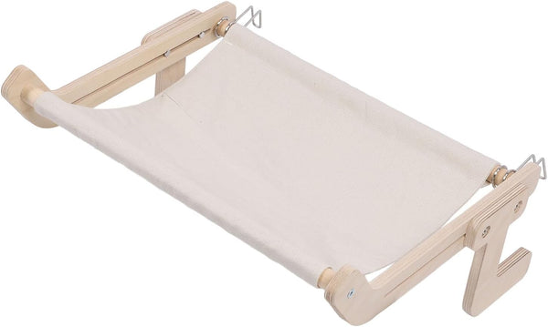 Hammock Wood Frame Sturdy Structure Comfortable Cat Sill Window Perch, Wall Mount Bedside for Drawer Cabinet, Made