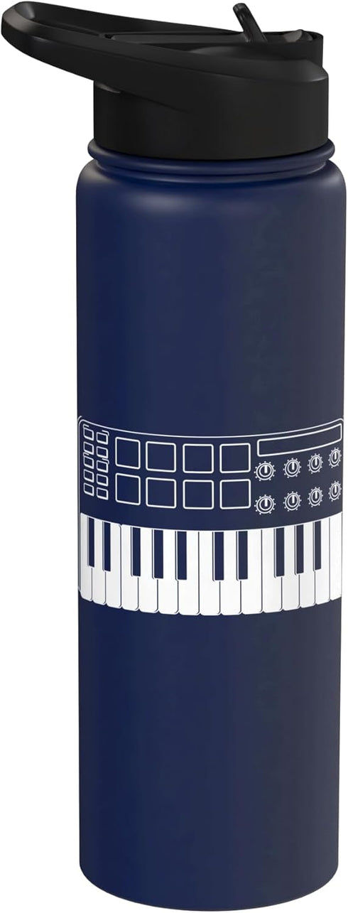 Music Producer Keyboard Apparel Music Producer Keyboard Composer Record Musician Song Maker Stainless Steel Insulated Water