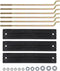 GRAND ORANGE 3 Pack Battery Hold Down Retainer Plate Kit - Fit for Club Car DS and Carryall Electric Golf Cart 1981-2013