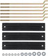 GRAND ORANGE 3 Pack Battery Hold Down Retainer Plate Kit - Fit for Club Car DS and Carryall Electric Golf Cart 1981-2013