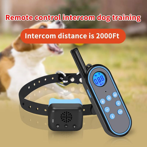 voice intercom Dog Training Colla Shock Collar for Dogs Rechargeable Dog with Remote for Small, Medium & Large Dogs voice intercom Dog Training Collar (1for1)