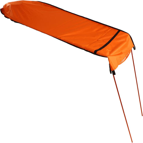 Zyyini Kayak Sun Shade Canopy with Storage Bag for Inflatable Boat, Foldable Easy to Install Portable Awnin