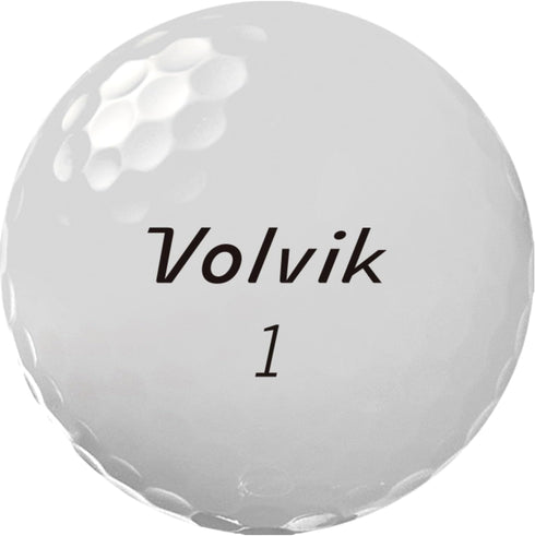 12 Pack Volvik Crystal Soft Golf Balls - White Color