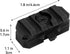 Qavctw Tactical ARC Rail Adapter Mount, 360 Degrees Rotation for 19mm Tactical Fast Helmet