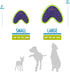 Hero Outer Armor Boomerang Dog Toy - Chew Toy for Medium to Large Dogs 45-65 lbs - Purple