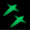 NESTINGHO 2pcs Glow-in-the-Dark Bird Trolling Lures for Offshore Sea Fishing, Plane-Shaped Fish Teaser