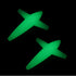 NESTINGHO 2pcs Glow-in-the-Dark Bird Trolling Lures for Offshore Sea Fishing, Plane-Shaped Fish Teaser