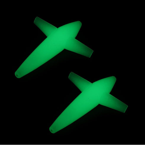 Artibetter 2pcs Night Glow Offshore Fishing Trolling Lures, Saltwater Bird Teasers for