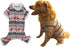 Xmas Grey Reindeer Cotton Pet Dog Christmas Pajamas, Jumpsuit X-Large, 22" Back Length, Girth 26-32"