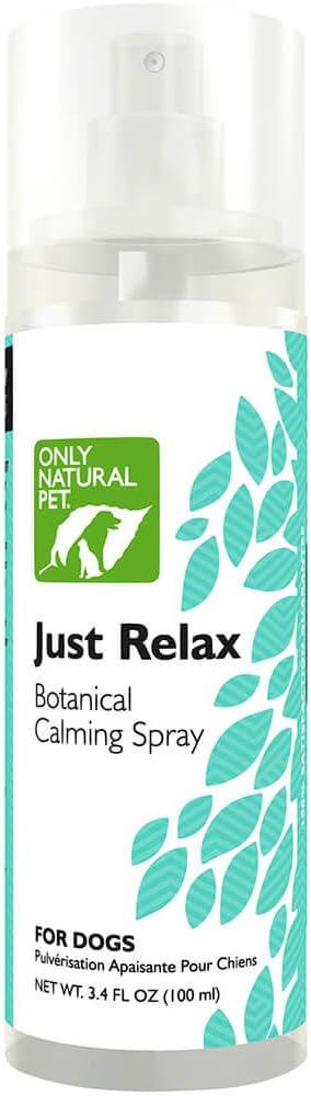 3.4 oz Only Natural Pet Just Relax Botanical Behavior Calming Spray for Dogs - Naturally Calms Anxious Behavior - Spray
