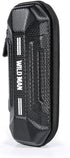 WILD MAN Hard Shell Waterproof Bike Tool Storage Bag for Mountain Road Bike MTB Cycling (XT11, Black)