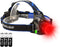 Zoomable LED Hunting Red Light Headlamp with 3 Lighting Modes, Water Resistant for Running, Camping, Hiking, Reading