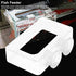 2PCS Acrylic Floating Fish Feeding Ring for Betta, Goldfish, Fish Feeding Ring for Aquarium Fish (L)