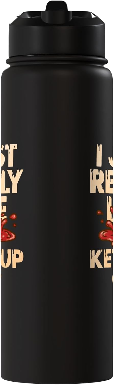 Ketchup Costume I Just Really Like Ketchup Ok Stainless Steel Insulated Water Bottle