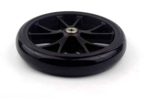 L-faster 8 Inch Scooter PU Wheel with Bearings Kids Kickscooter Wheel Adult Scooter Replacement Spare Wheel Shopping Cart Solid Wheel (10spokes Wheel) by L-faster