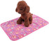 Pet Blanket for Cat & Dog Sleep Mat Bed Cover Soft Warm Blanket for Hamster Puppy and Other Animals (Small, Pink+White) by GCIYAEN